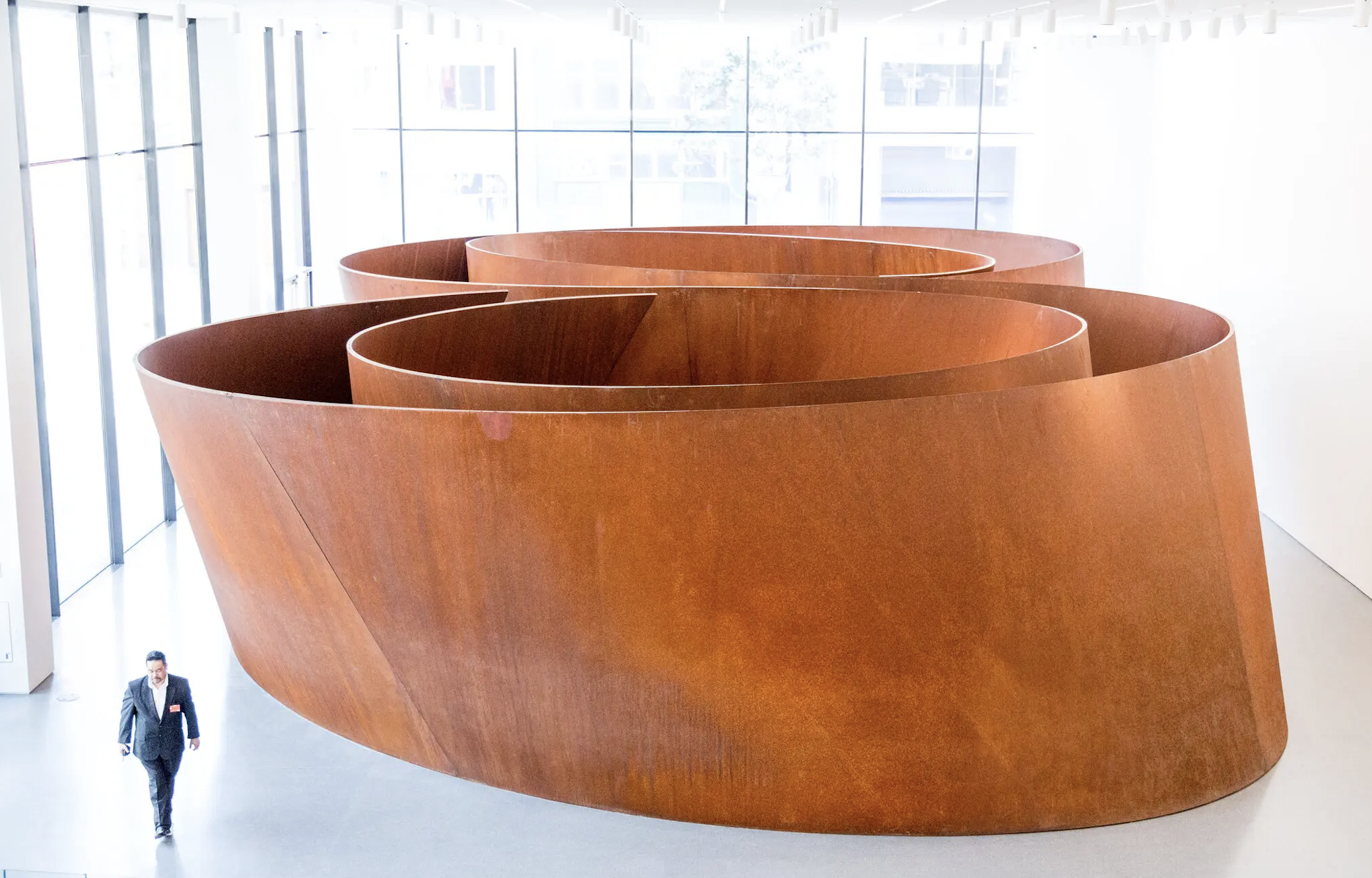 A Serra work at the San Francisco Museum of Modern Art in 2016.Credit...Richard Serra/Artists Rights Society (ARS), New York. Photo: Jason Henry for The New York Times